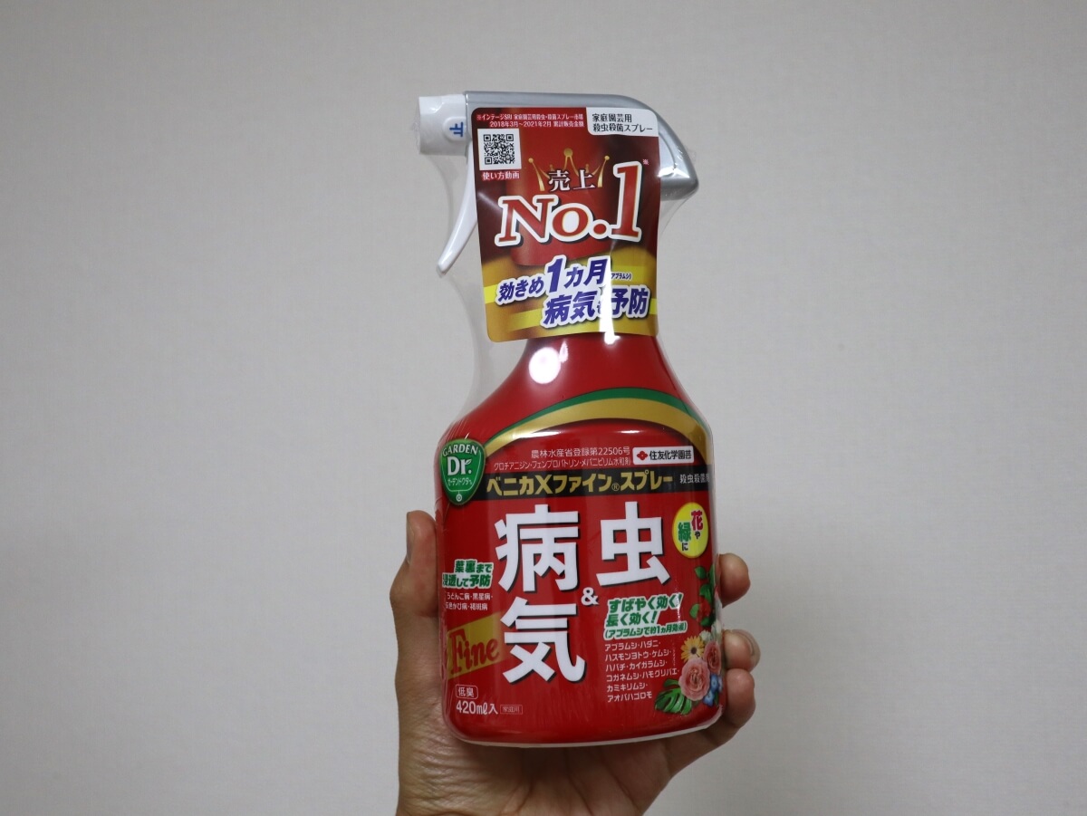 ベニカxファインスプレーを使ってみて グラキリスの害虫対策 グラキリス育成手帳